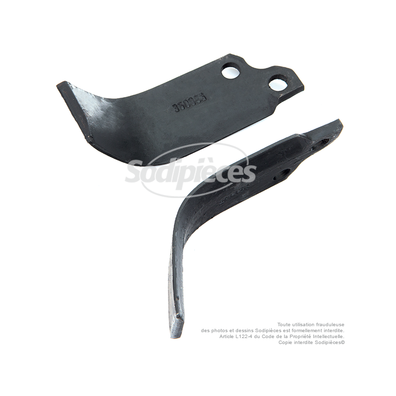 Couteaux de fraise gauche et droit.  Pour BCS N° 735