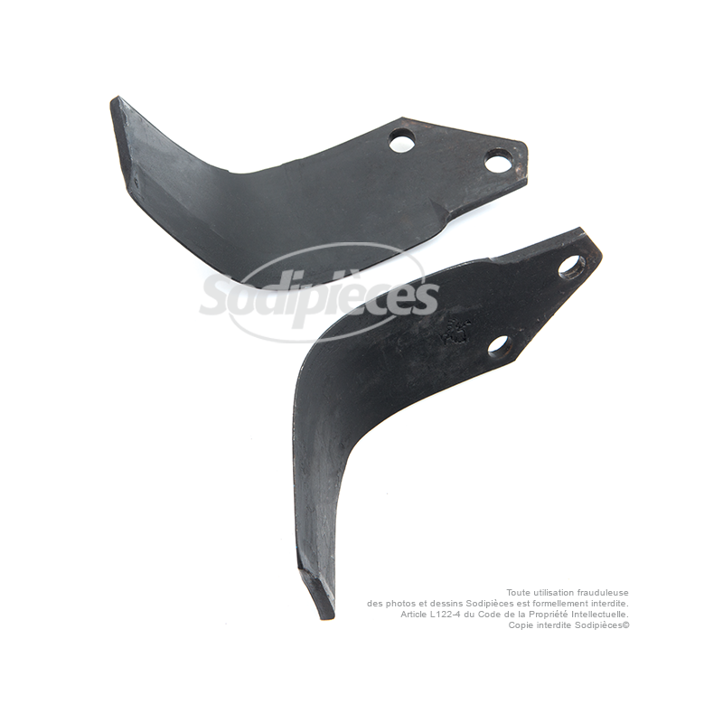 Couteaux de fraise gauche et droit.  Pour BCS N° 705 paterno