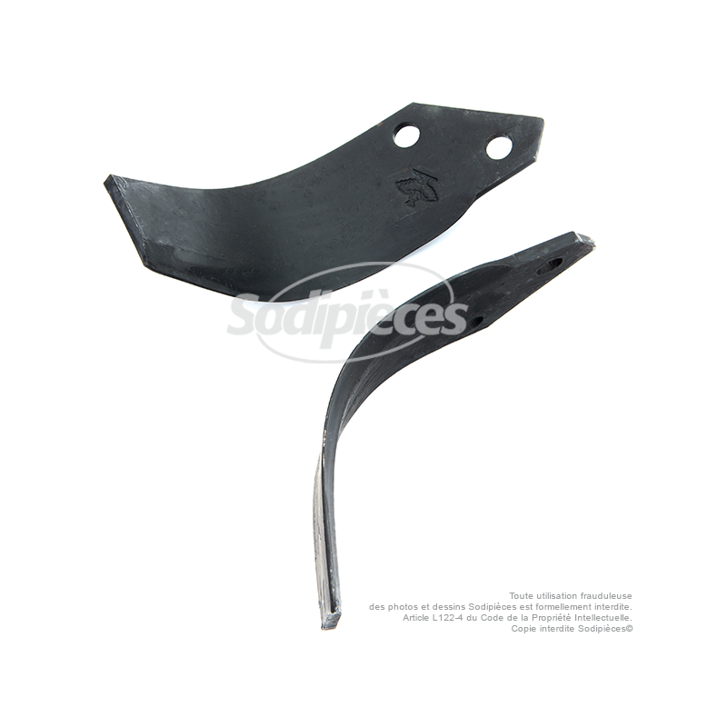 Couteaux de fraise gauche et droit.  Pour Goldoni N° 21M