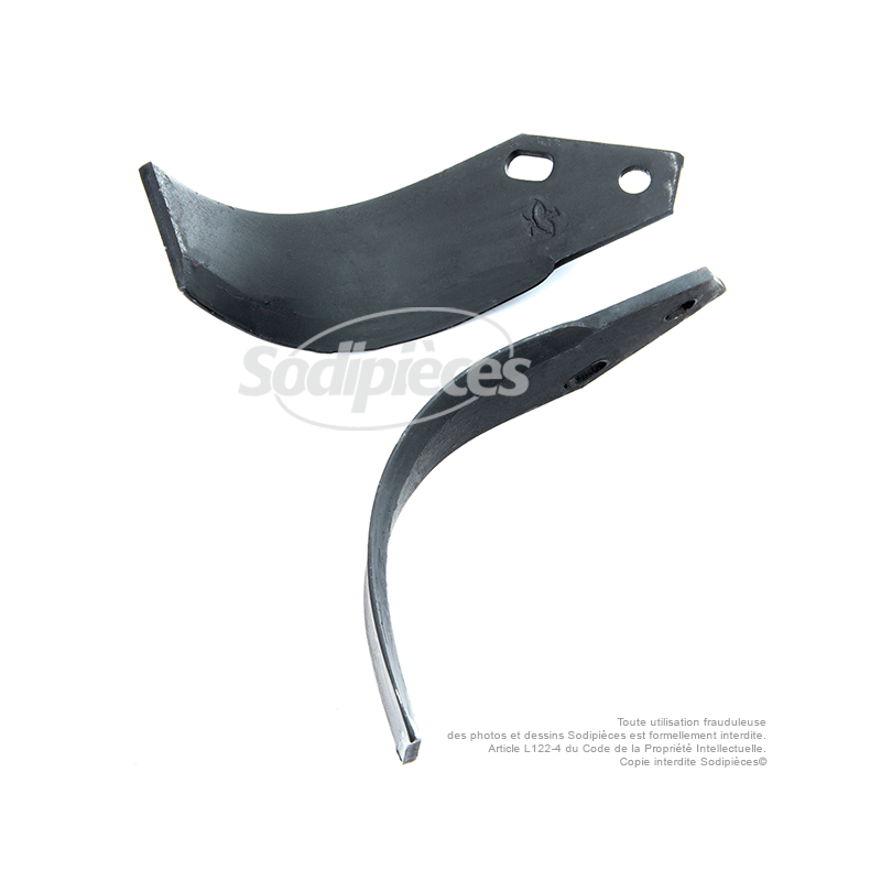 Couteaux de fraise gauche et droit.  Pour Goldoni type 50