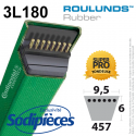 Courroie tondeuse 3L180 Roulunds Continental 9,5 x 6 x 457 mm