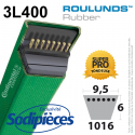 Courroie tondeuse 3L400 Roulunds Continental  9,5 x 6 x 1016 mm