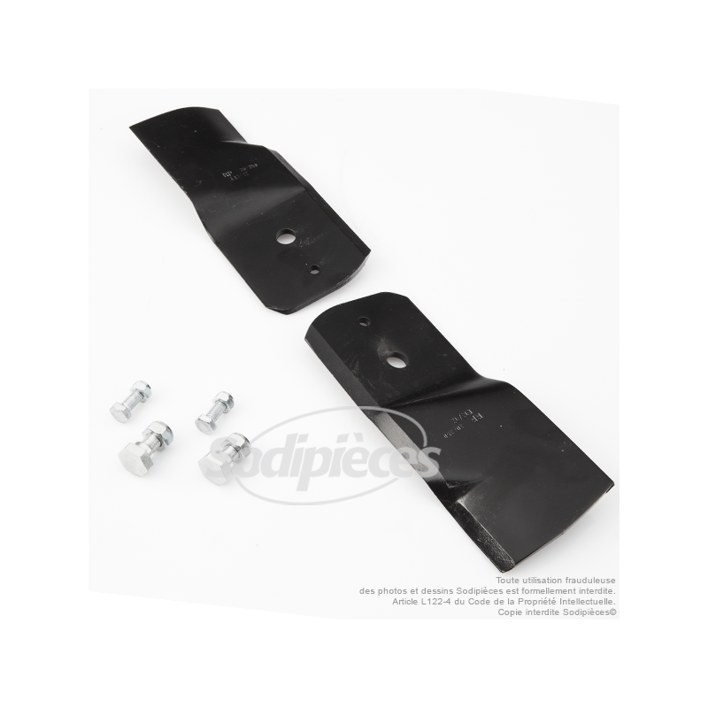 Lame tondeuse 17cm. Al. 11.2 mm. Pour Stiga