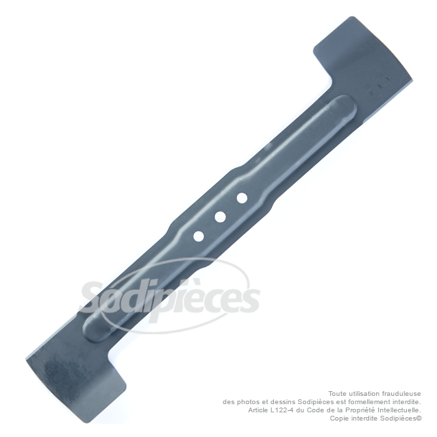 Lame tondeuse 43 cm. Al. 10 mm. Pour Bosch Lame tondeuse 43 cm. Al. 10 mm. Pour Bosch