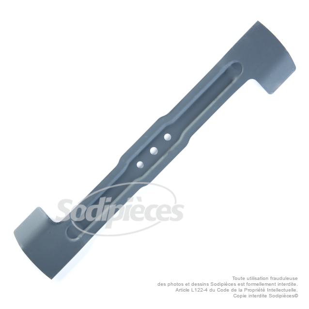 Lame tondeuse 43 cm. Al. 10 mm. Pour Bosch Lame tondeuse 43 cm. Al. 10 mm. Pour Bosch