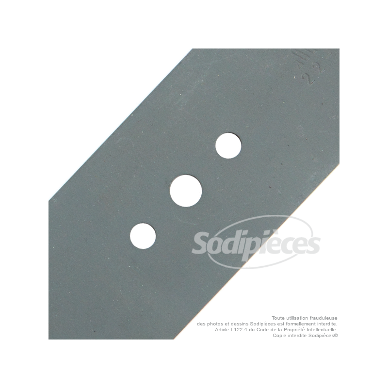 Lame tondeuse 43.4 cm. Al. 10.2 mm. Pour Husqvarna