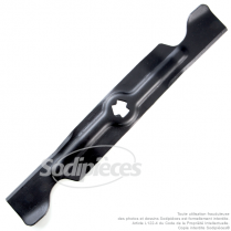 Lame tondeuse 45,4 cm. Al. étoilé 6 pointes. Pour MTD