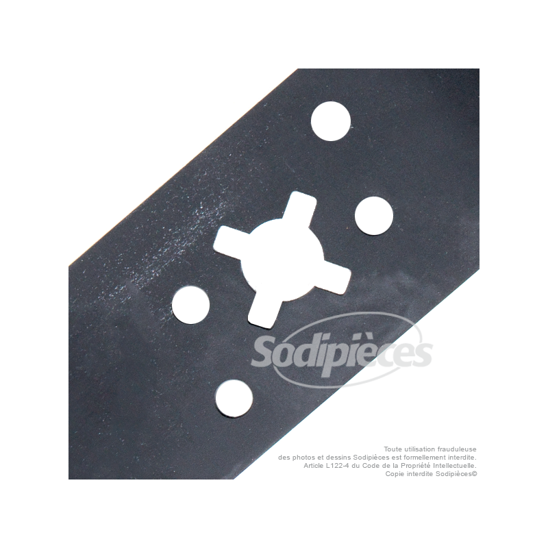 Lame tondeuse 40 cm. Al. 18.3 mm. Pour Viking