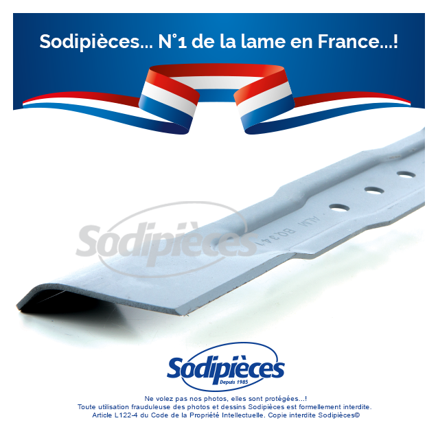 Lame tondeuse 34 cm. Al. 8 mm. Pour Bosch Lame tondeuse 34 cm. Al. 8 mm. Pour Bosch
