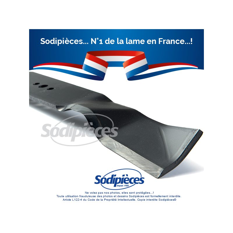 Lame tondeuse 55,9 cm. Al 12,4 mm. Pour Husqvarna