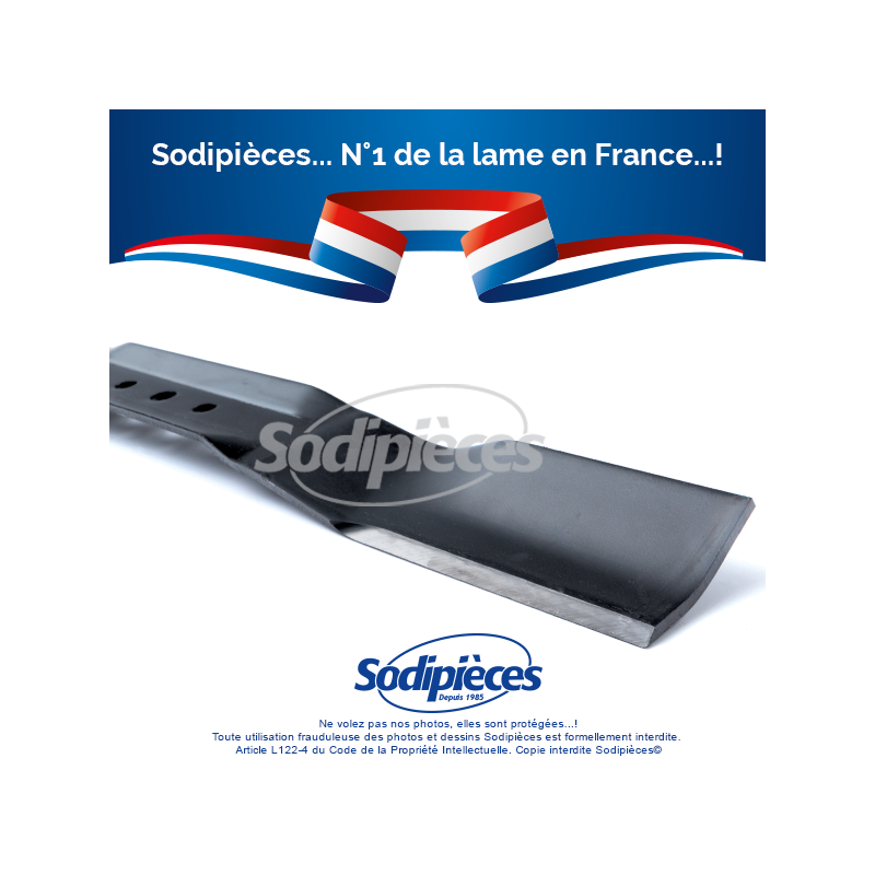 Lame tondeuse 55.1 cm. Al. 11 mm. Pour Toro