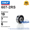Roulement à billes 607-2RS SKF. Double étanchéité Roulement à billes 607-2RS SKF. Double étanchéité