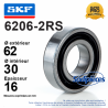 Roulement à billes 6206-2RS SKF. Double étanchéité