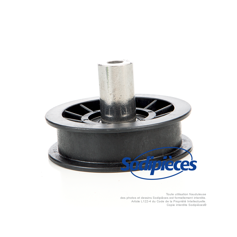 Poulie tendeur à gorge plate sur roulement. Pour AYP, Husqvarna, Jonsered, Partner