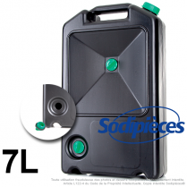 Bidon vidange 7 litres. Bouchon avec double vidange.