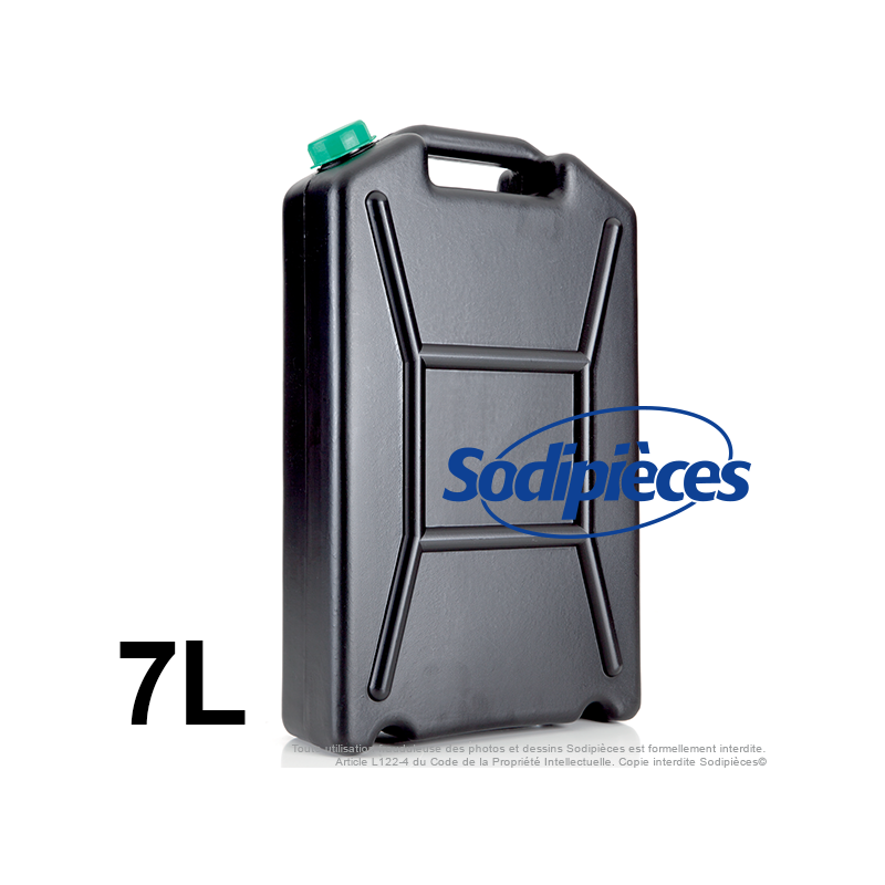 Bidon vidange 7 litres. Bouchon avec double vidange.