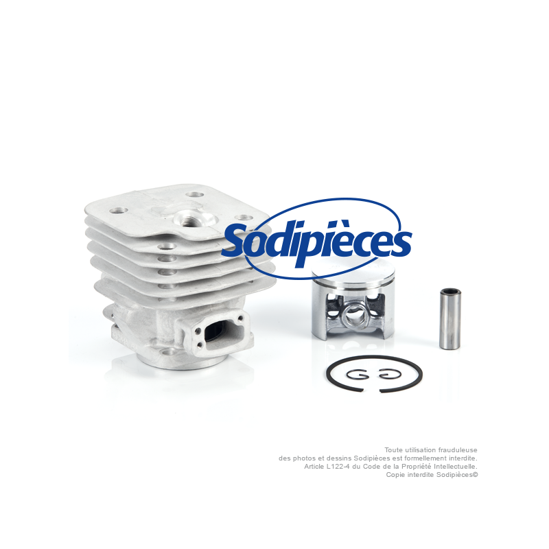 Cylindre piston pour Husqvarna 272, 272K. Diamètre 46 mm