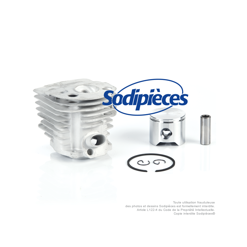 Cylindre piston pour Husqvarna 51. Diamètre 45 mm