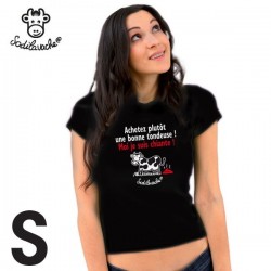 T-shirt "Achetez plutôt une bonne..." femme taille S