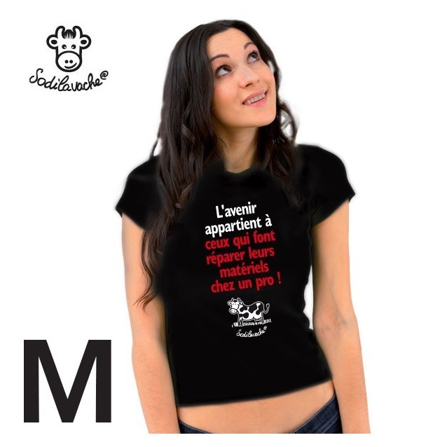 T-shirt. " L'avenir appartient à ceux...". Femme taille M T-shirt. " L'avenir appartient à ceux...". Femme taille M