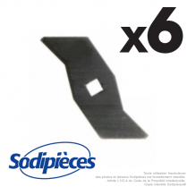 Couteaux scarificateurs pour Alko n° origine 510504. Jeu de 6