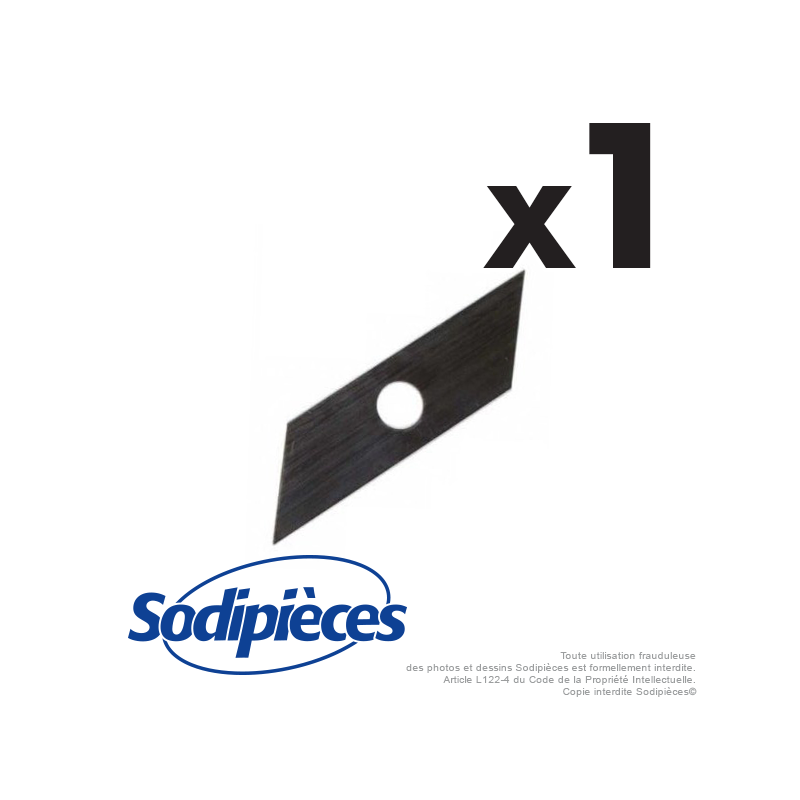 Couteaux scarificateurs pour Tielburger, Iseki, Viking n° origine KB002-001. A l'unité