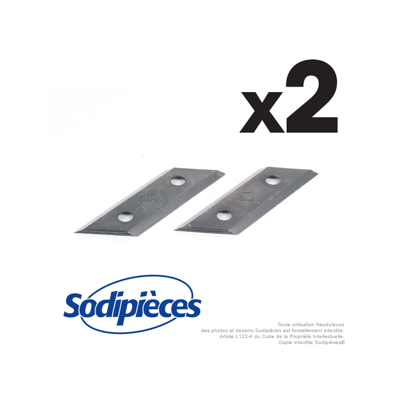 Couteau broyeur pour Alko n° origine 325967. Par 2 