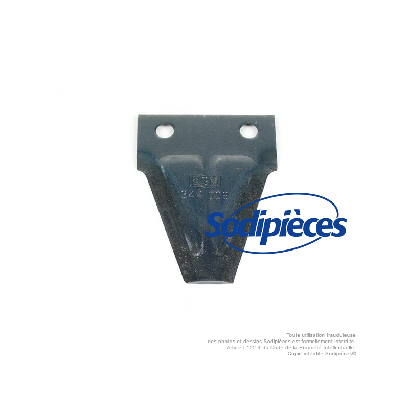 Lame simple courbée pour ESM n° origine 344 0090, 344 0091, 47-07-12