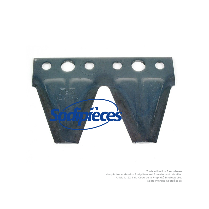 Lame double courbée pour Alko n° origine 329964