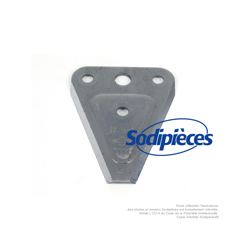 Lame simple Bidux E pour Agria n° origine 673 04