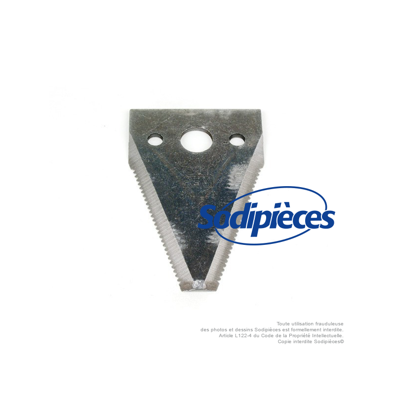 Lame simple dentée pour ESM n° origine 344 0490, 344 0491, 64-12-02