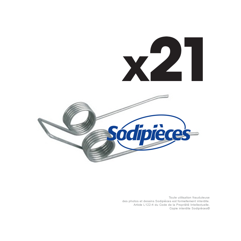 Griffe pour Wolf UL-33E n° origine UV-EFF, 3620, 095. Jeu de 21