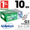 Bougie type B4LM. 1er Prix Rocwood. G5 x10