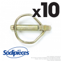 Goupille à cran de sécurité Ø 10,5 mm. Sachet de goupilles par 10