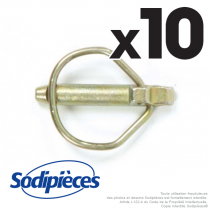 Goupille à cran de sécurité Ø 10,5 mm. Sachet de goupilles par 10