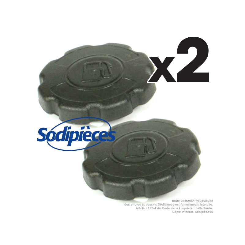  2 Bouchons essence plastique GX110 à GX240 Honda