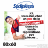 Panneau aluminium Ici vous êtes chez un pro...80X60 cm Panneau aluminium Ici vous êtes chez un pro...80X60 cm