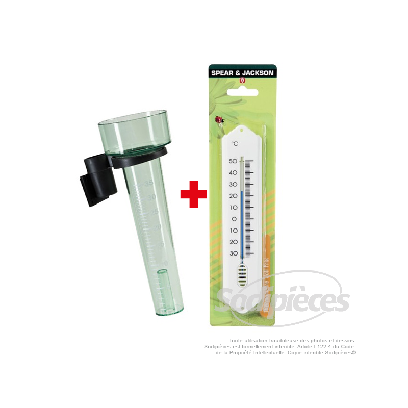 Thermomètre + pluviomètre