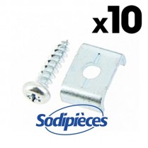 Vis et plaquette de fixation pour gaine (vendu par 10)