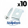 Vis et plaquette de fixation pour gaine (vendu par 10)
