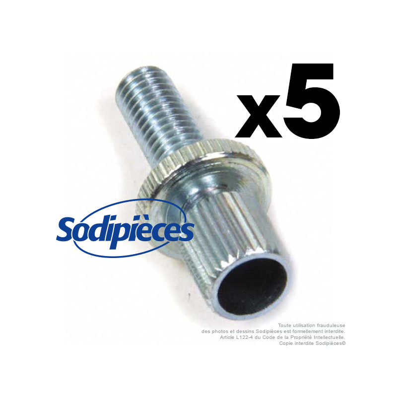 Vis de réglage par molette pour gaine Ø 6,8 mm. Par 5