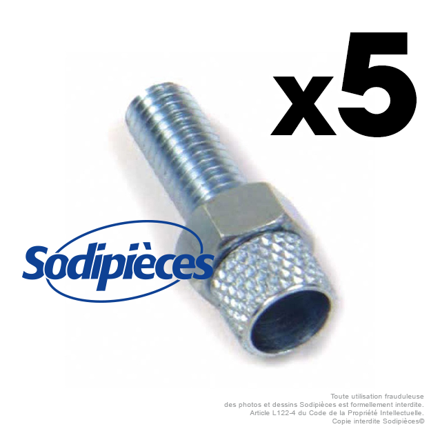 Vis de réglage pour gaine Ø 5,6 mm. Par 5
