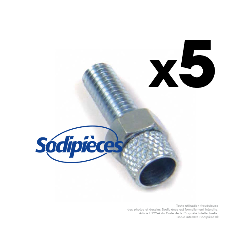 Vis de réglage pour gaine Ø 5,6 mm. Par 5