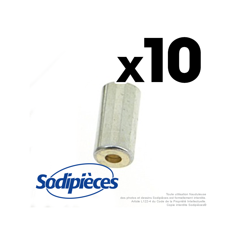 Embout de gaine Ø 5,2 mm. Par 10
