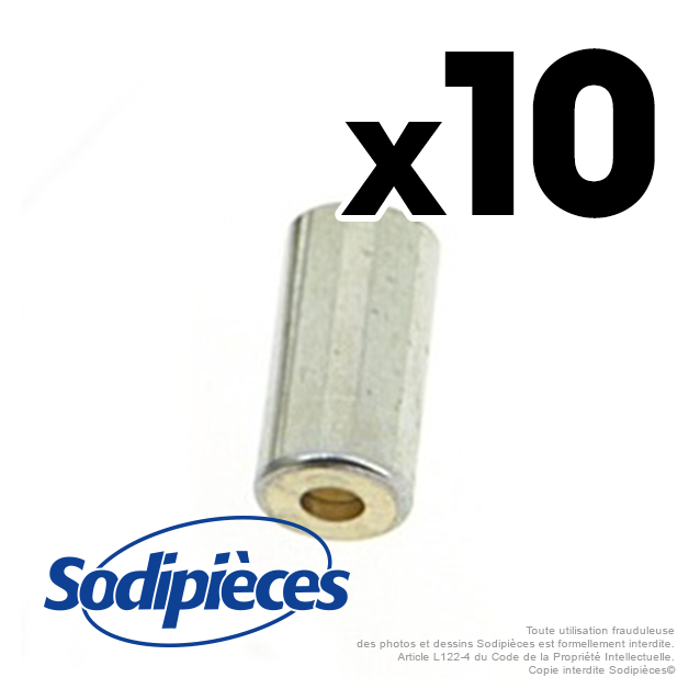 Embout de gaine Ø 5,7 mm. Par 10 Embout de gaine Ø 5,7 mm. Par 10