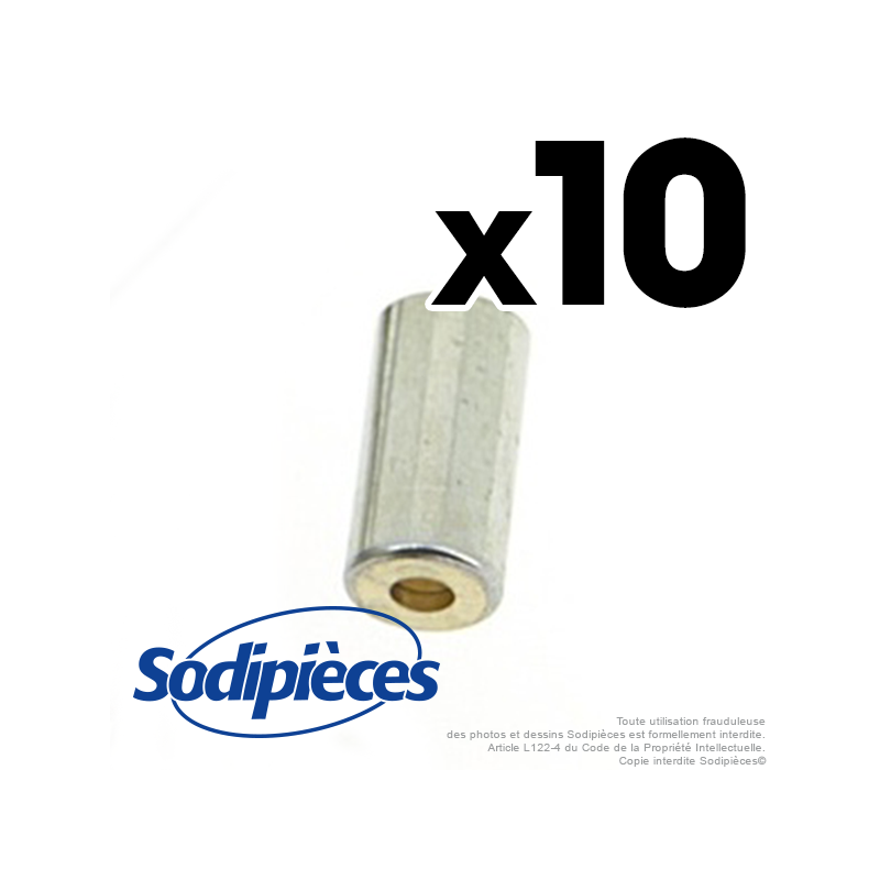 Embout de gaine Ø 5,7 mm. Par 10