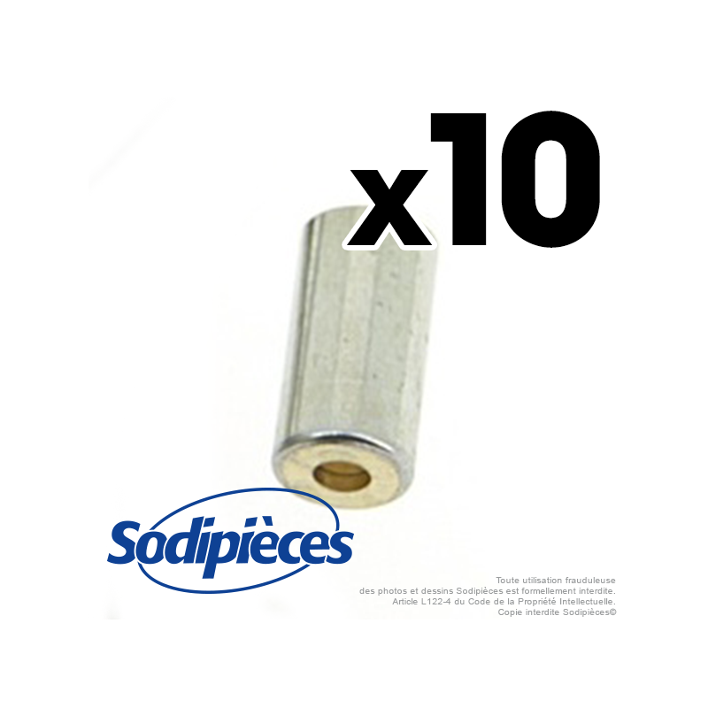 Embout de gaine Ø 6,5 mm. Par 10