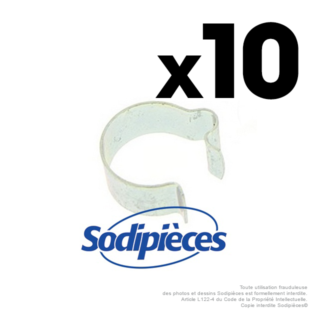Clips maintien de gaine. Par 10
