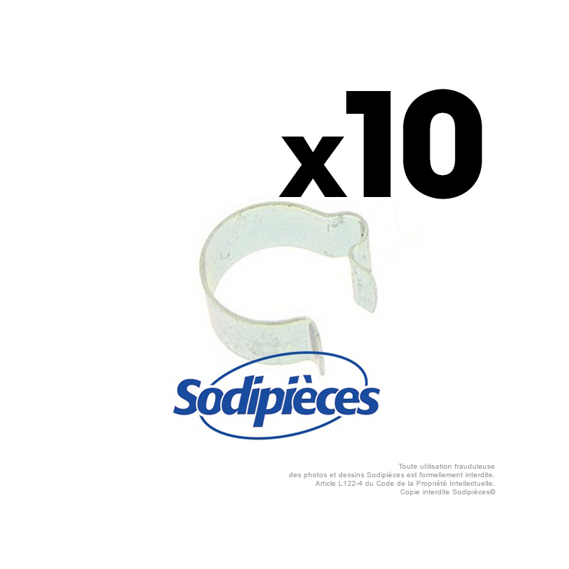 Clips maintien de gaine. Par 10