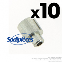 Butée de gaine creusée à 6,5 mm. Par 10